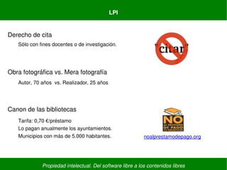Propiedad intelectual. Del software libre a los contenidos libres