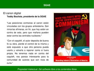 Propiedad intelectual. Del software libre a los contenidos libres