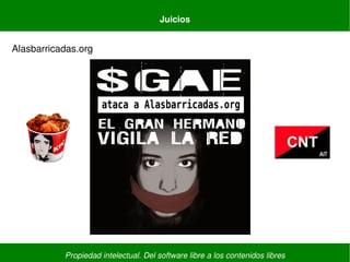 Propiedad intelectual. Del software libre a los contenidos libres