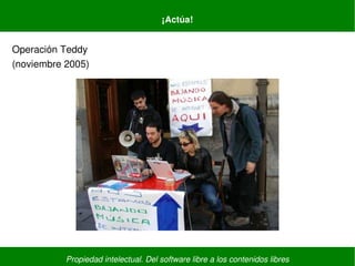 Propiedad intelectual. Del software libre a los contenidos libres