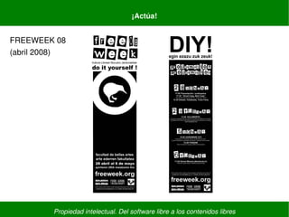 Propiedad intelectual. Del software libre a los contenidos libres