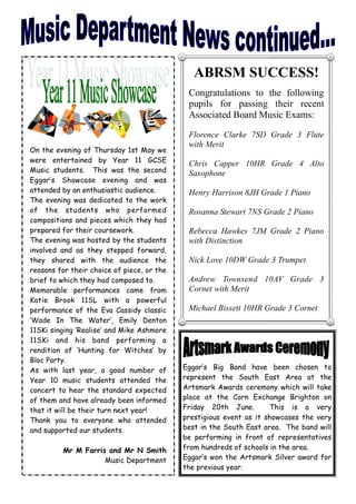 May 2008 School Newsletter