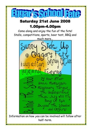 May 2008 School Newsletter