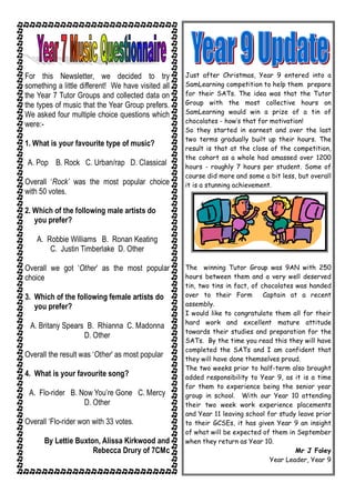 May 2008 School Newsletter