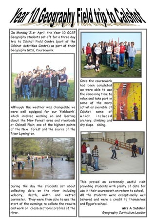 May 2008 School Newsletter