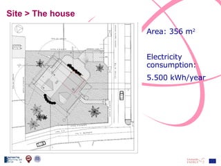 Site > The house Area: 356 m 2 Electricity consumption: 5.500 kWh/year 