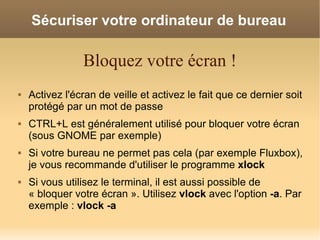 Securiser Votre Systeme Gnu Linux