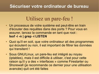 Securiser Votre Systeme Gnu Linux