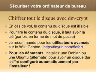 Securiser Votre Systeme Gnu Linux