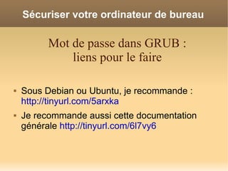 Securiser Votre Systeme Gnu Linux