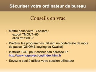 Securiser Votre Systeme Gnu Linux