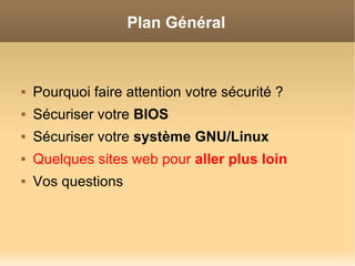 Securiser Votre Systeme Gnu Linux