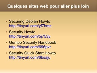 Securiser Votre Systeme Gnu Linux