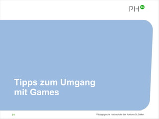Tipps zum Umgang  mit Games 