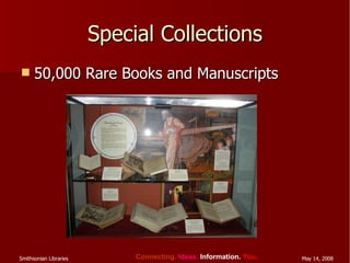 Special Collections 50,000 Rare Books and Manuscripts 
