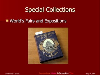 Special Collections World’s Fairs and Expositions 