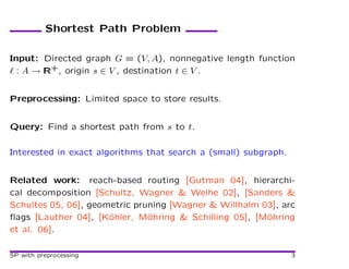 Andrew Goldberg. An Efficient Point-to–Point Shortest Path Algorithm | PDF