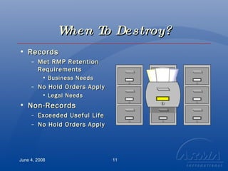 2008.06.04.Records Destruction Methods | PPT