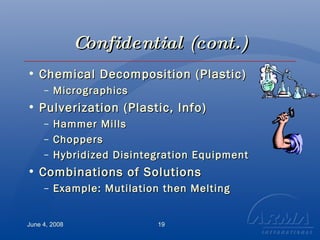 2008.06.04.Records Destruction Methods | PPT