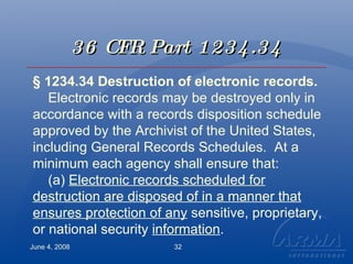 2008.06.04.Records Destruction Methods | PPT