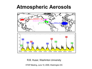 Atmospheric Aerosols   R.B. Husar, Washinton University HTAP Meeting, June 10, 2008, Washington DC 