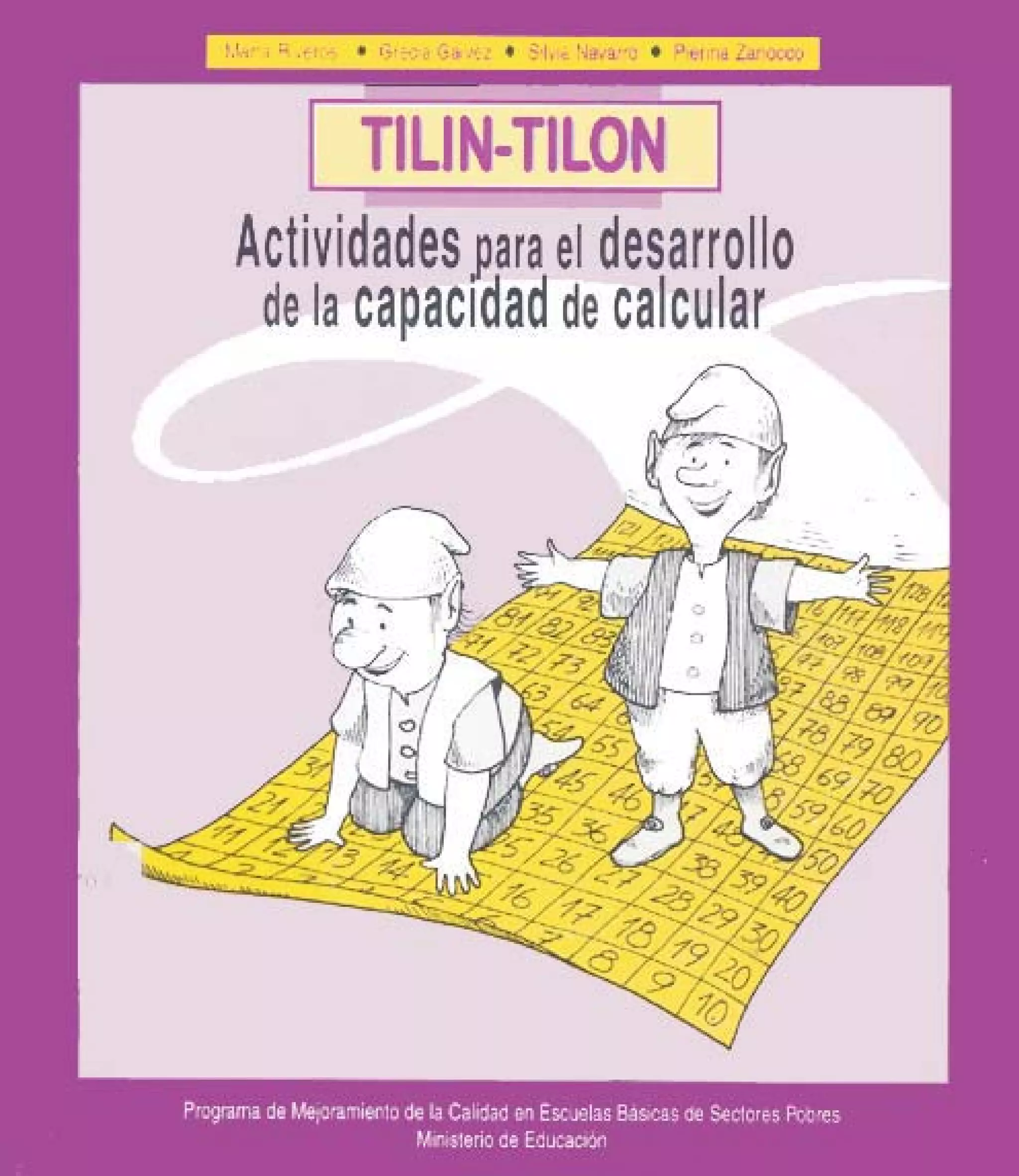 Tilon Tilin Tilon: Actividades para el desarrollo de la capacidad de calcular ...