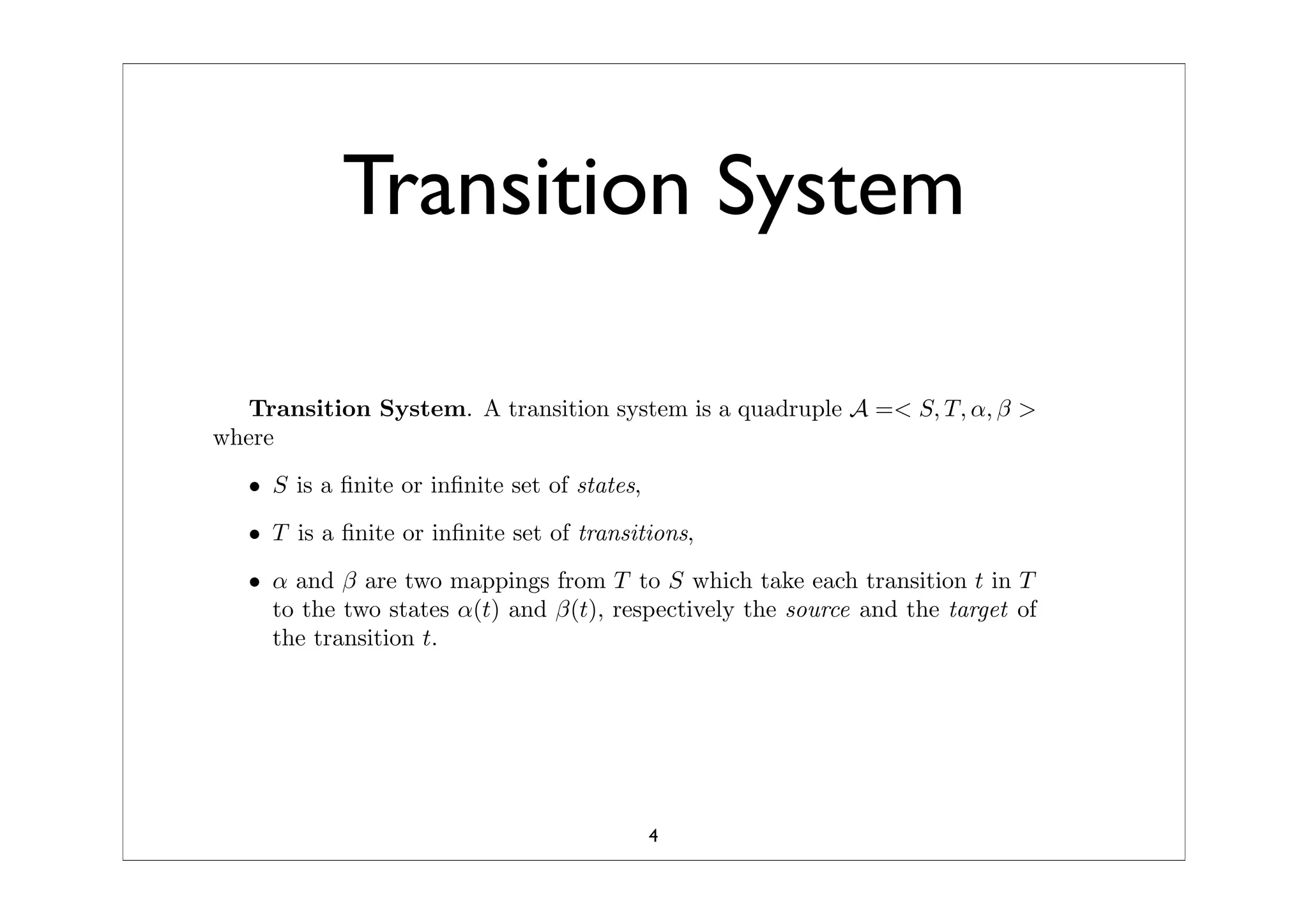 Synchronized Composition Of Labeled Transition SystemTS