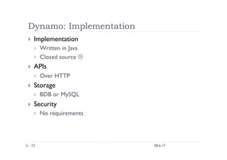 Kai – An Open Source Implementation of Amazon’s Dynamo