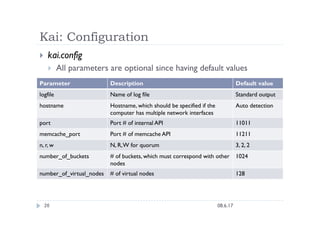Kai – An Open Source Implementation of Amazon’s Dynamo