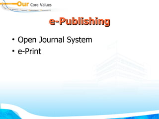 e-Publishing Open Journal System e-Print 