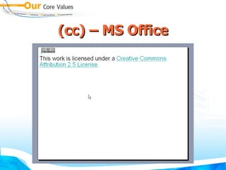 (cc) – MS Office 
