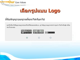 เลือกรูปแบบ  Logo 