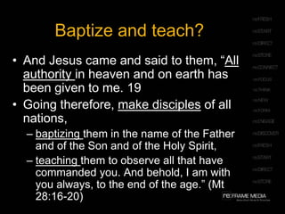 Is Christ the only Way?(Jn 14:5-7) Thomas said to him, “Lord, we do not know where you are going. How can we know the way?” Jesus said to him, “I am the way, and the truth, and the life. No one comes to the Father except through me. If you had known me, you would have known my Father also. From now on you do know him and have seen him.” 