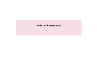 Ende der Präsentation 