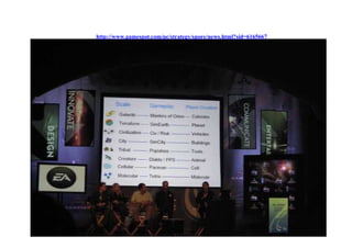 ７層に分かれたステージと作成コンテンツ
http://www.gamespot.com/pc/strategy/spore/news.html?sid=6165667
 