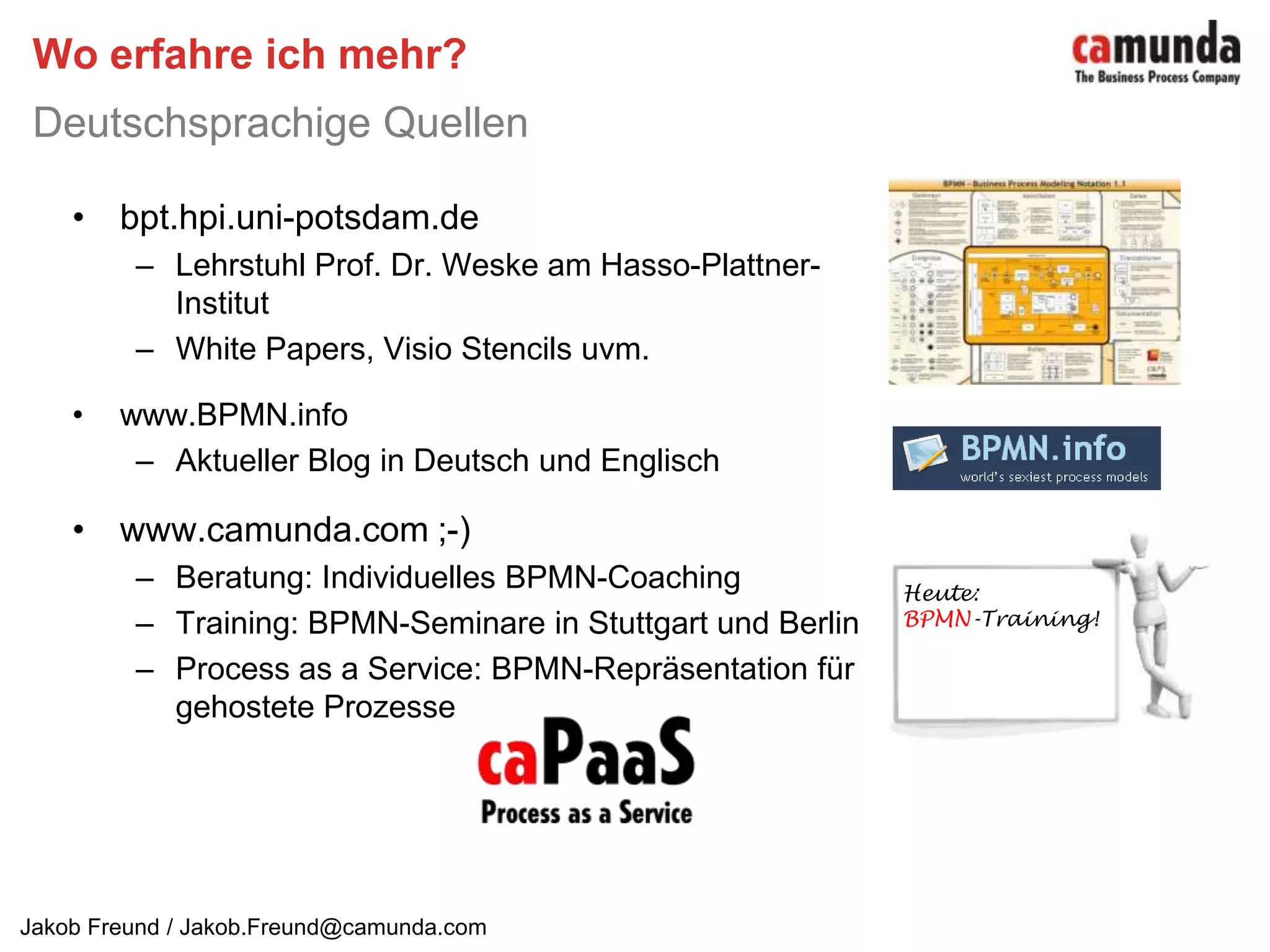 Stärken und Schwächen?ProjektmitarbeiterinAnna-Lena FranckStudentin der WirtschaftsinformatikPräsenz-Workshopmit InteressentenProjektmitarbeiterThomas HenningerStudent der WirtschaftsinformatikOnline-Befragungfür Anwender undInteressentenMai: Kickoff; Juni/Juli: Befragung; Juni: Workshop; August: Paper; September: VeröffentlichungIn Kooperation mit demStudiengang Wirtschaftsinformatikder FHTW Berlin