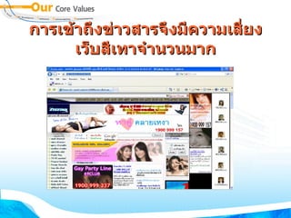 การเข้าถึงข่าวสารจึงมีความเสี่ยง เว็บสีเทาจำนวนมาก 