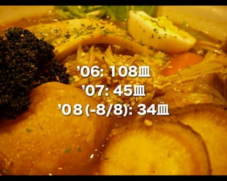 06: 108皿
07: 45皿
0８(-8/8): 34皿
 