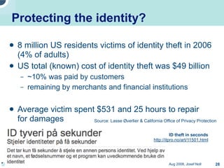 Privacy issues in network environments