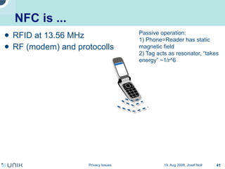 Privacy issues in network environments