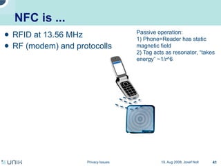 Privacy issues in network environments