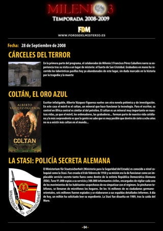 Milenio 3 Septiembre 2008