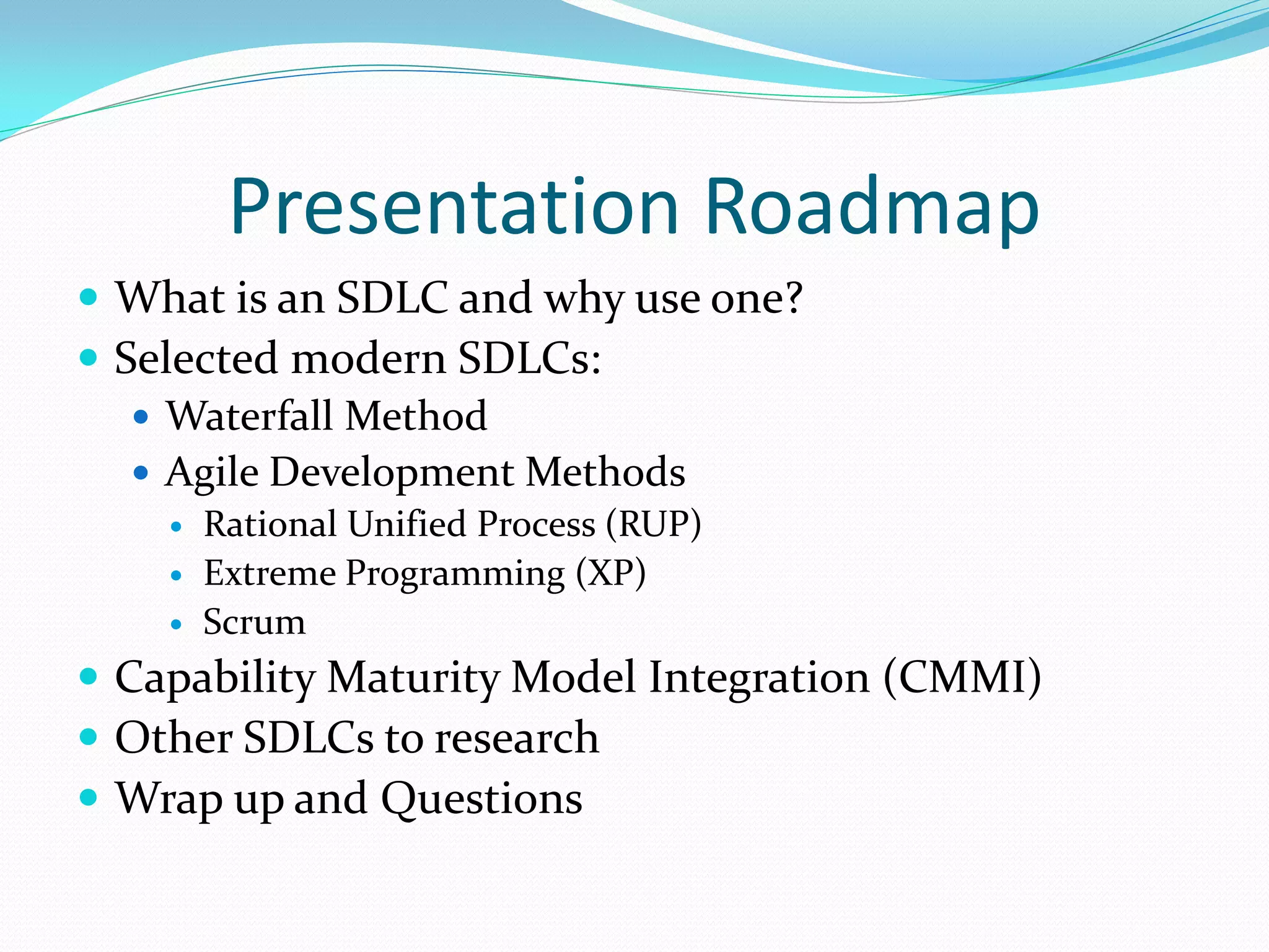 Overview of SDLC - Waterfall, Agile, and more | PDF