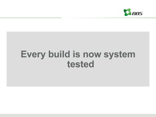 Every build is now system tested 