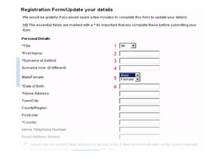 ลําดับการเลื่อนในแบบฟอรม
 