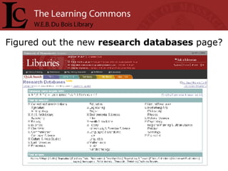 Figured out the new  research databases  page? 
