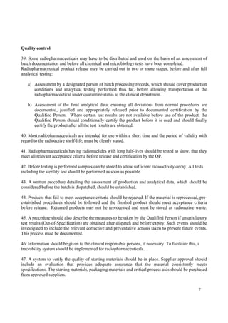 GMP EU annex 3 | PDF
