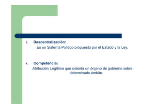 Las Competencias y Funciones Específicas de los Gobiernos Locales | PDF