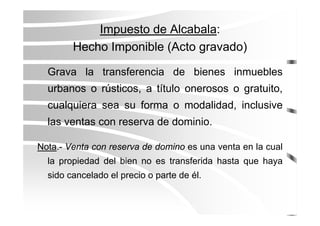 Los Tributos Municipales