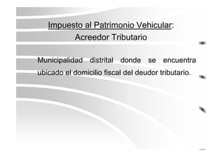 Los Tributos Municipales
